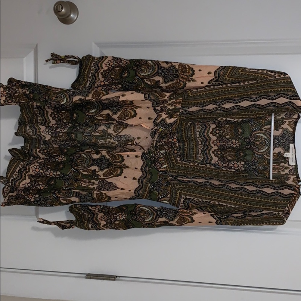 Open front dress